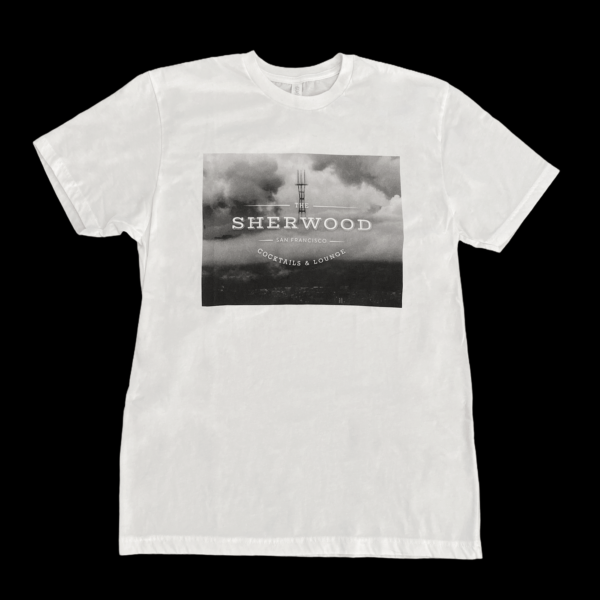 frontside white mens tee with sutro tower logo image